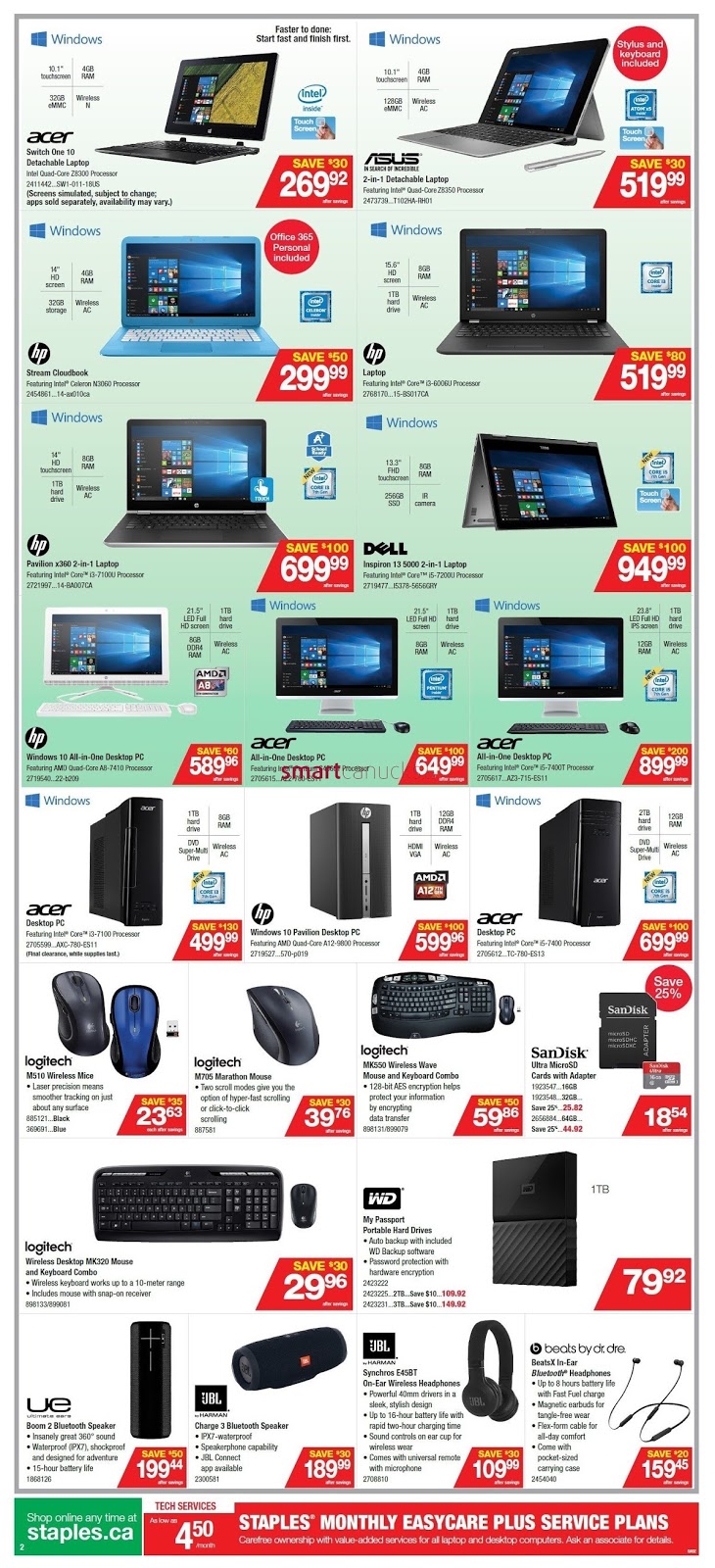 staples flyer weekly back to school low prices valid september 20 staples barrie flyer