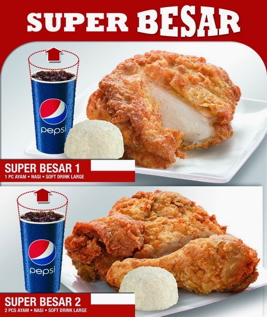 Daftar Harga KFC Super Besar Terbaru September 2014