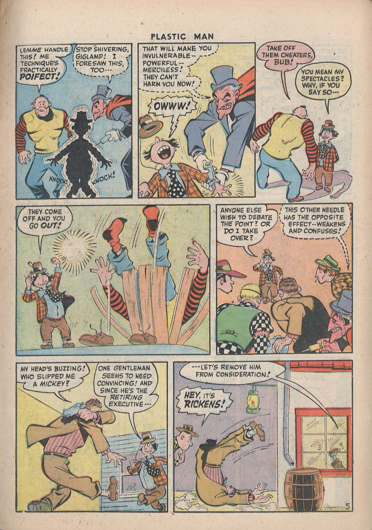 Read online Plastic Man (1943) comic -  Issue #5 - 19