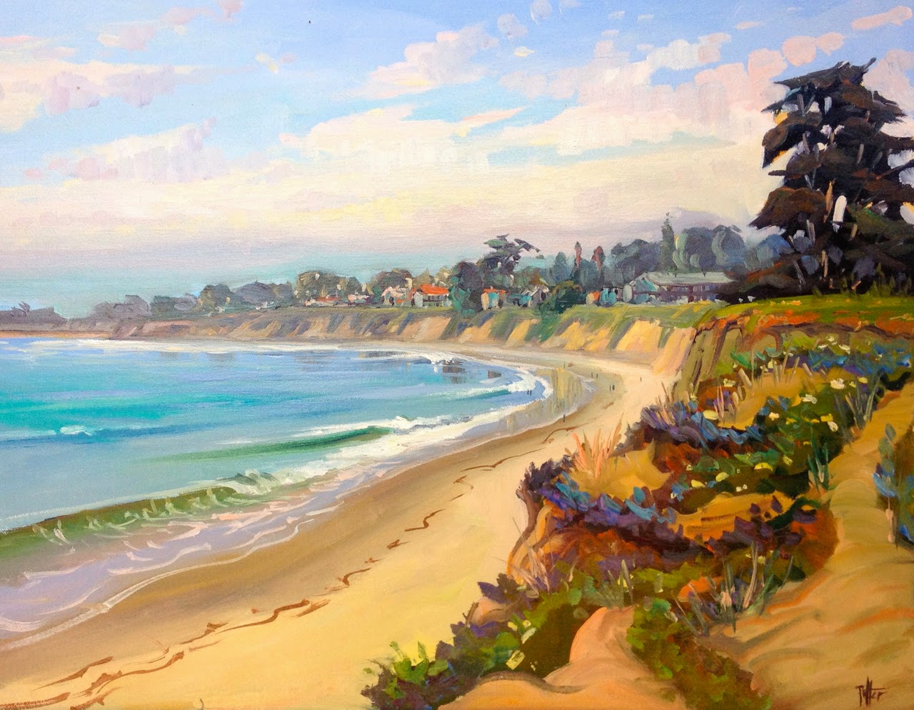 "POSTCARDS FROM SANTA BARBARA" a daily painting project by plein air