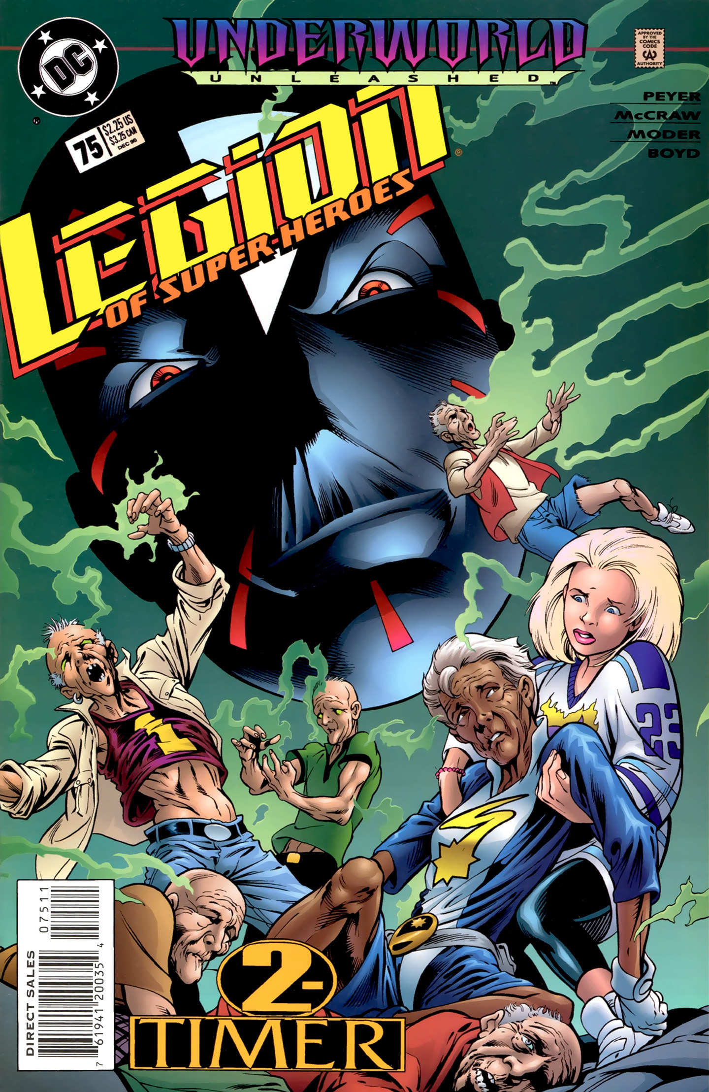 Read online Legion of Super-Heroes (1989) comic -  Issue #75 - 1