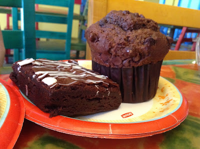 Chocolate desserts at Old Port Royale at Caribbean Beach Resort in Disney