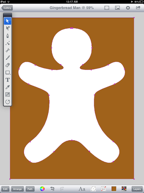 DigitalDrawer: Illustrate a Gingerbread Man