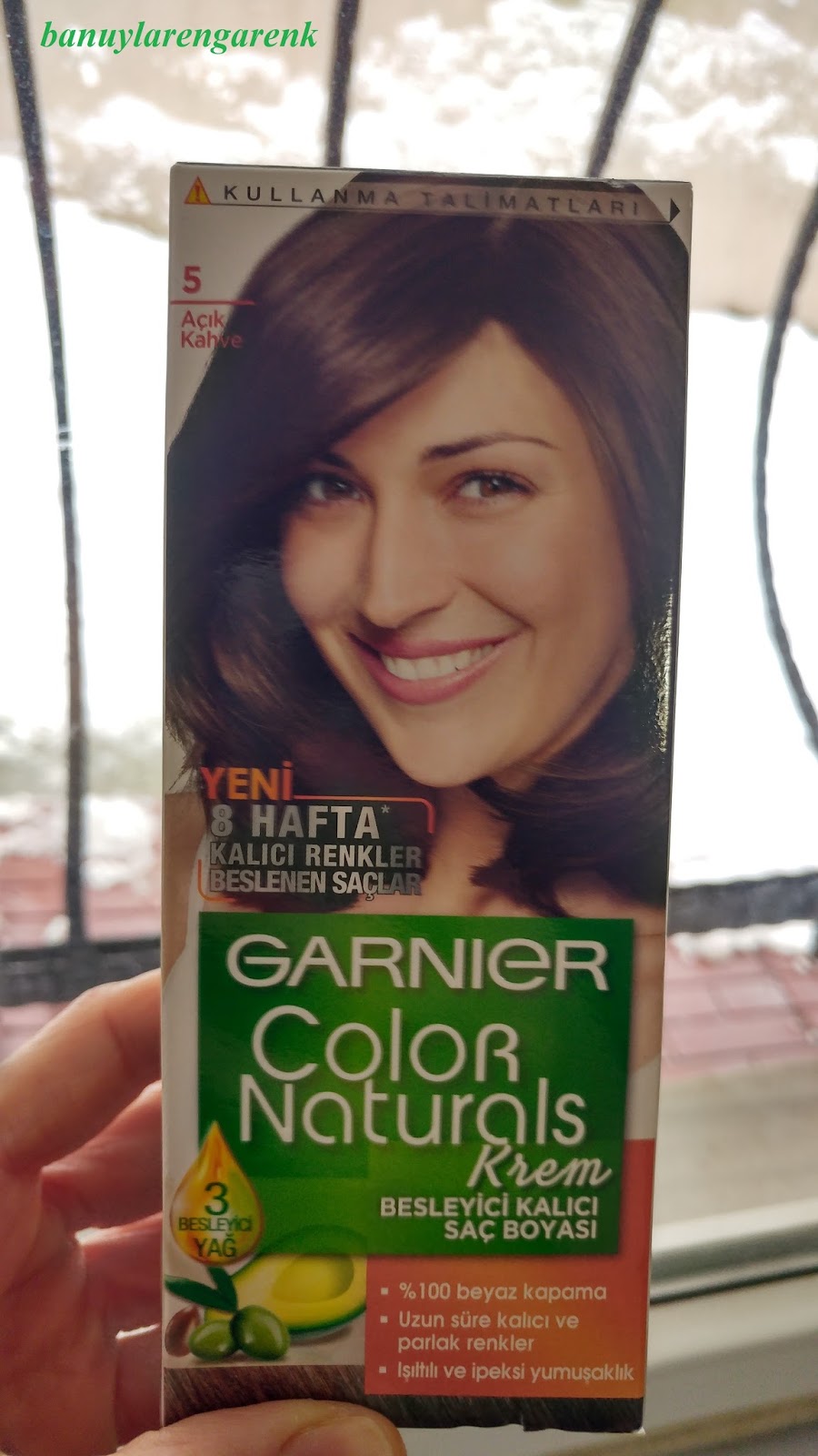 Banu�dan Tavsiyeler GARNIER Color Naturals 5 Açık Kahve Boya Deneyimim