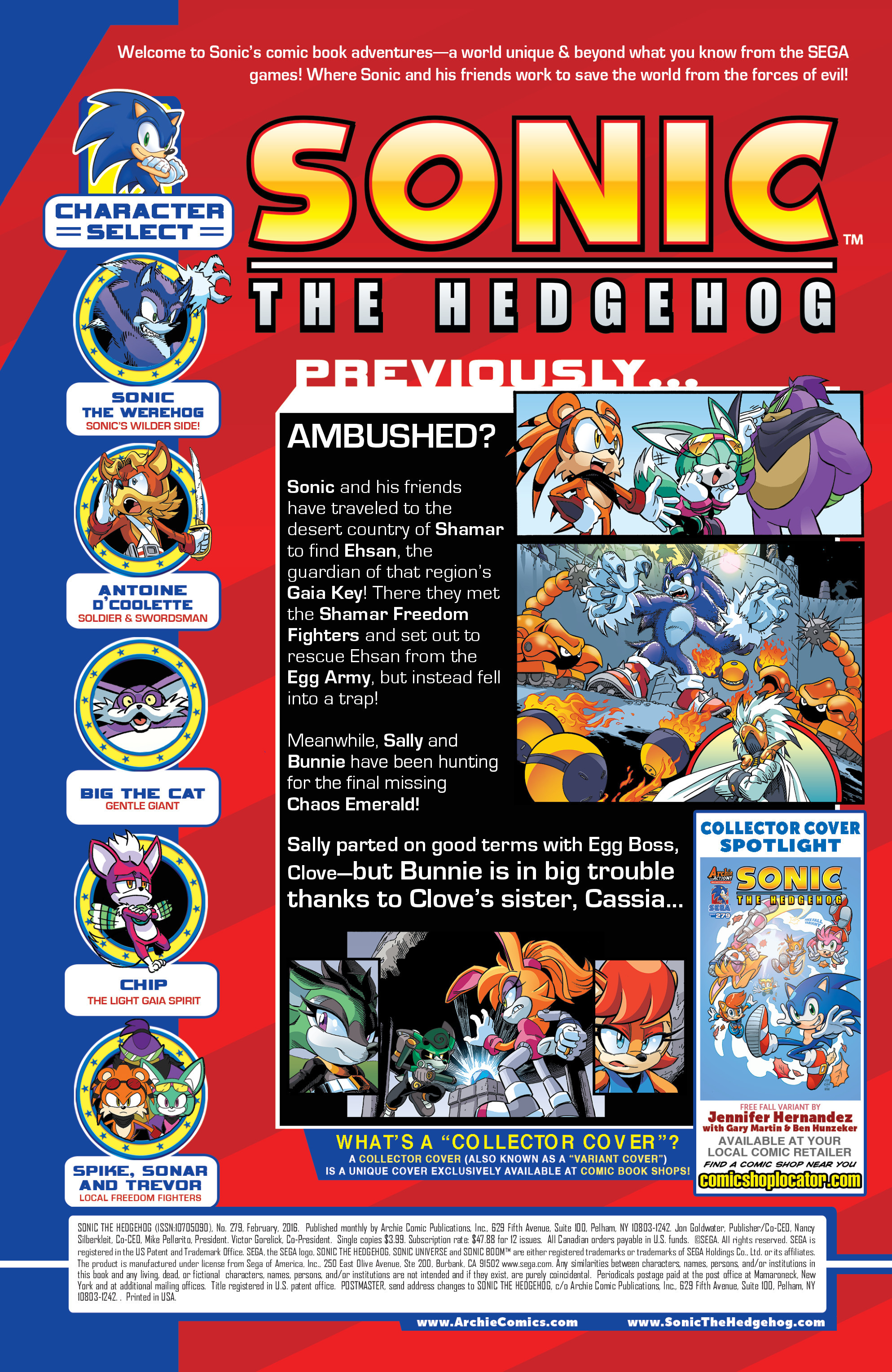 Read online Sonic The Hedgehog comic -  Issue #279 - 2