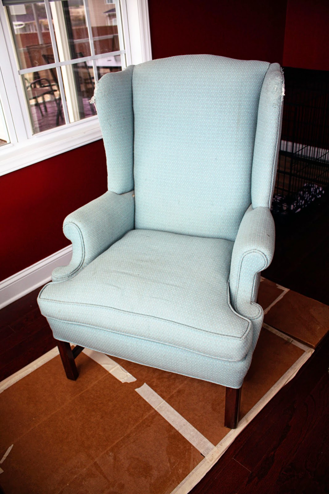 Alayna's Creations Wingback Chair Redo
