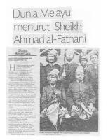 Syekh Ahmad bin Muhammad Zain al Fathani