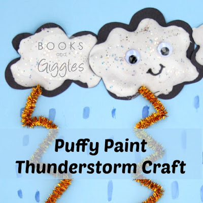 Kids Thunderstorm Craft Activity to go with Picture Books about Storms