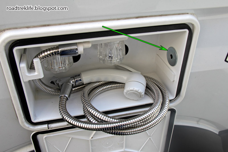 Roadtrek Modifications/ Mods, Upgrades, and Gadgets. RV Exterior Hand Held Hose/ Showerhead