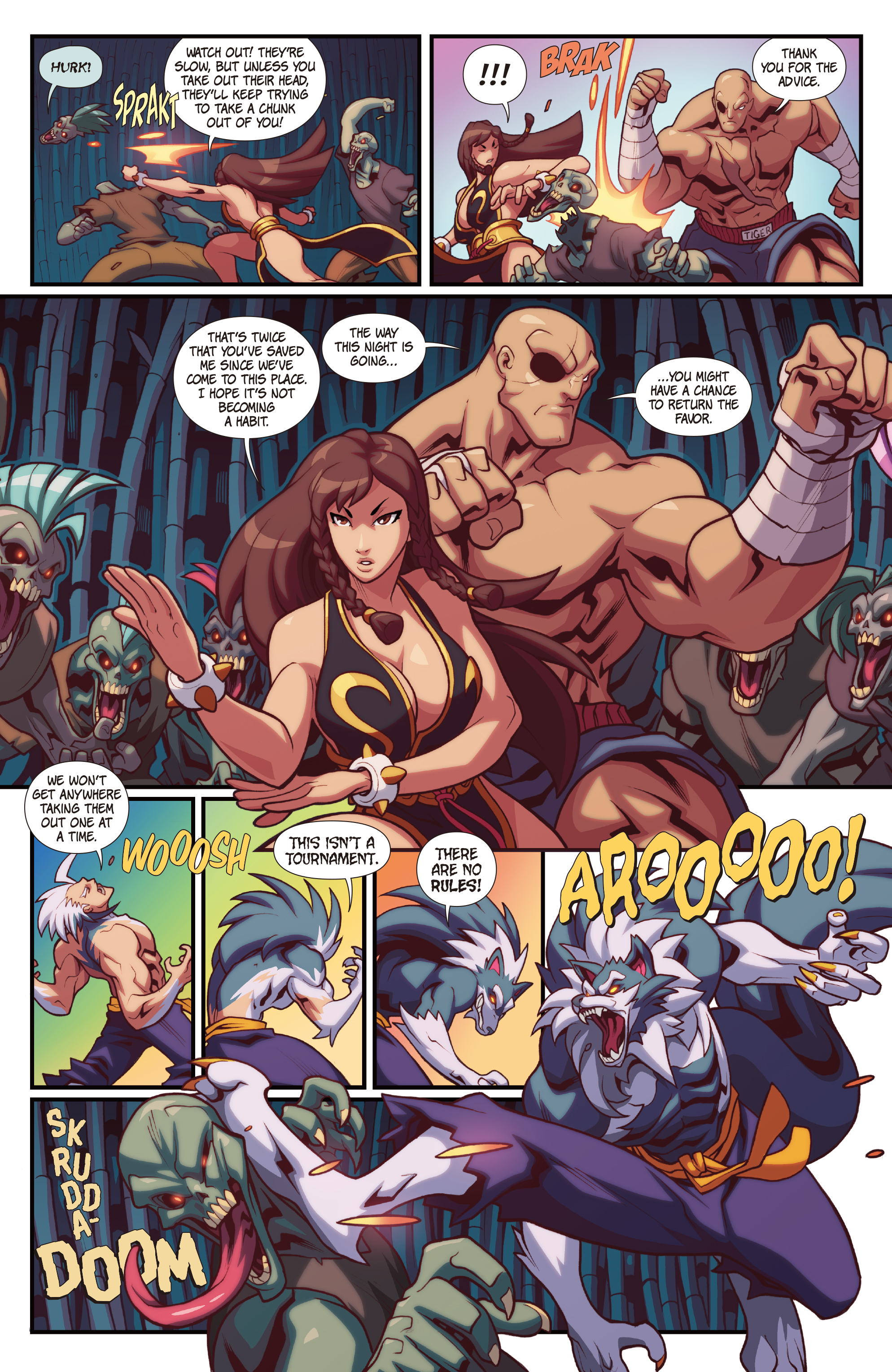 Read online Street Fighter VS Darkstalkers comic -  Issue #2 - 12