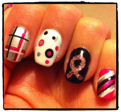 cancer breast awareness nail designs mani denise nails