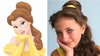 beauty and the beast belles hairstyle for girls