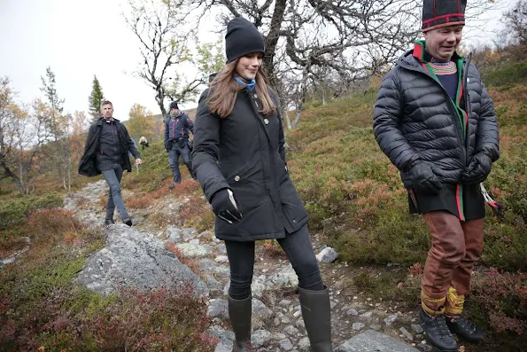Prince Carl Philip of Sweden and Princess Sofia of Sweden on a two day visit to Dalarna where they visit a Sami tent in Idre,