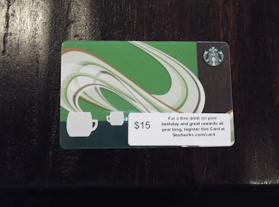 $15 starbucks gift card