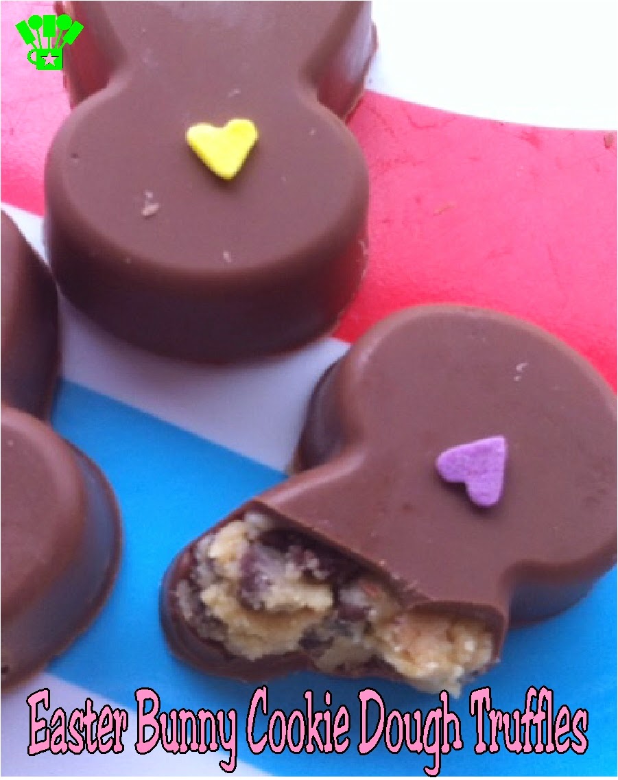 Easter Bunny Cookie Dough Truffles by Kandy Kreations