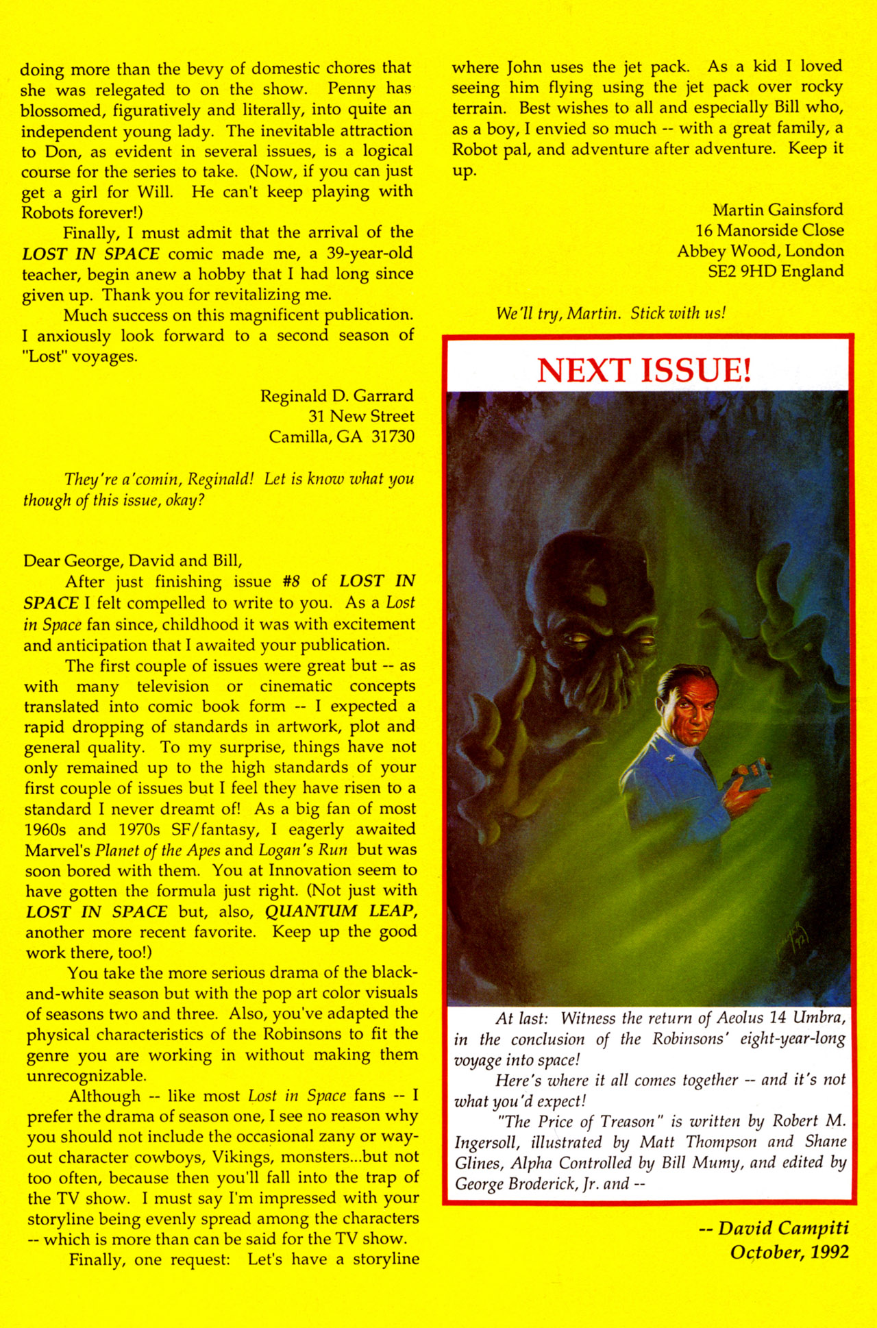 Read online Lost in Space (1991) comic -  Issue #11 - 33