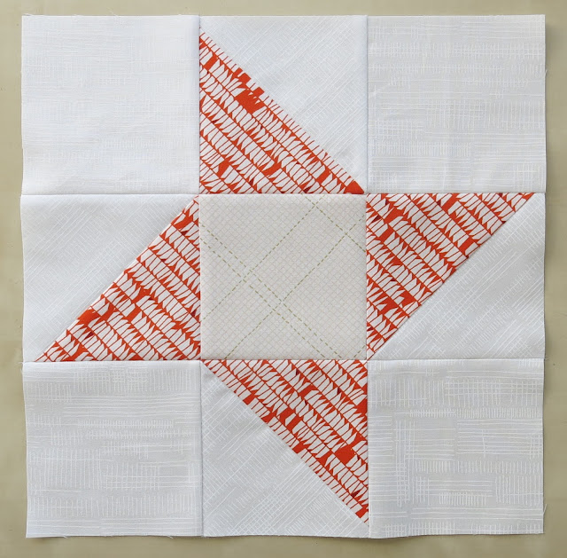 Half square triangle Quilt-Along - Block #2 - Ninja - Friendship Star