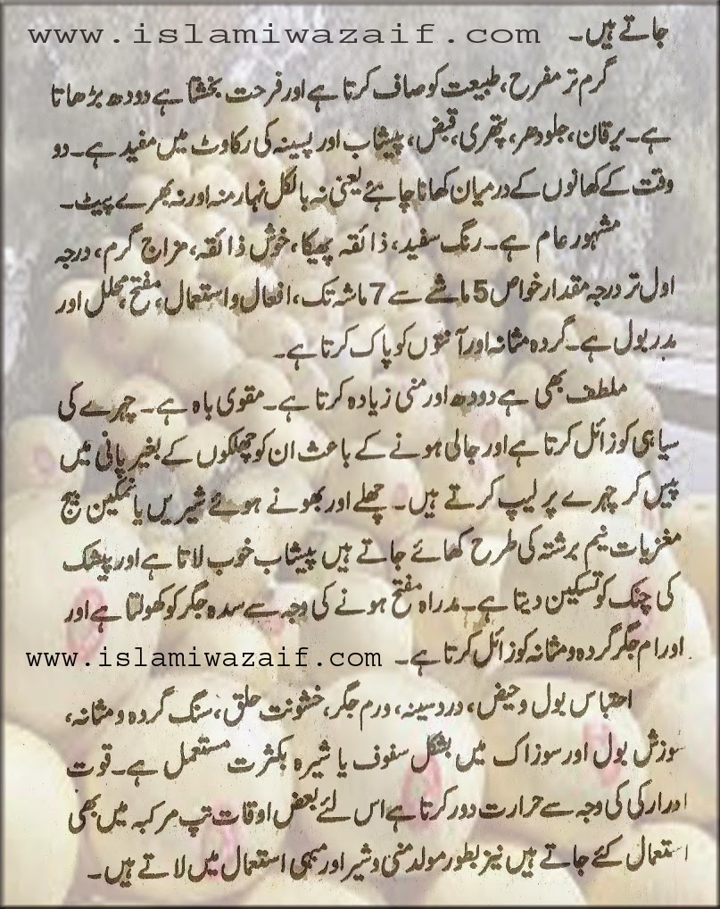 Kharbooza Ke Fawaid IslamiWazaif