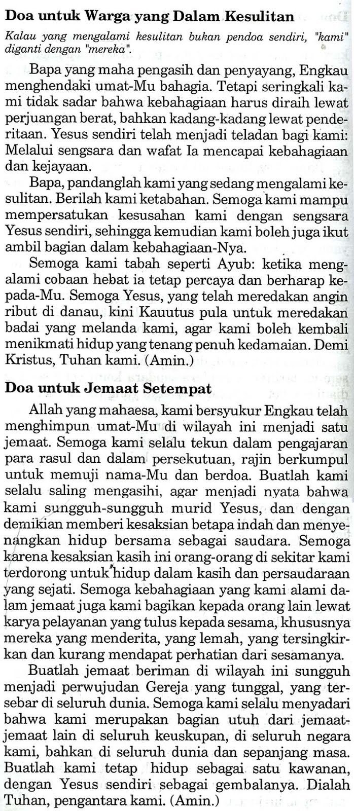Doa Dalam Kesusahan Tuhan yang maha baik, terima kasih