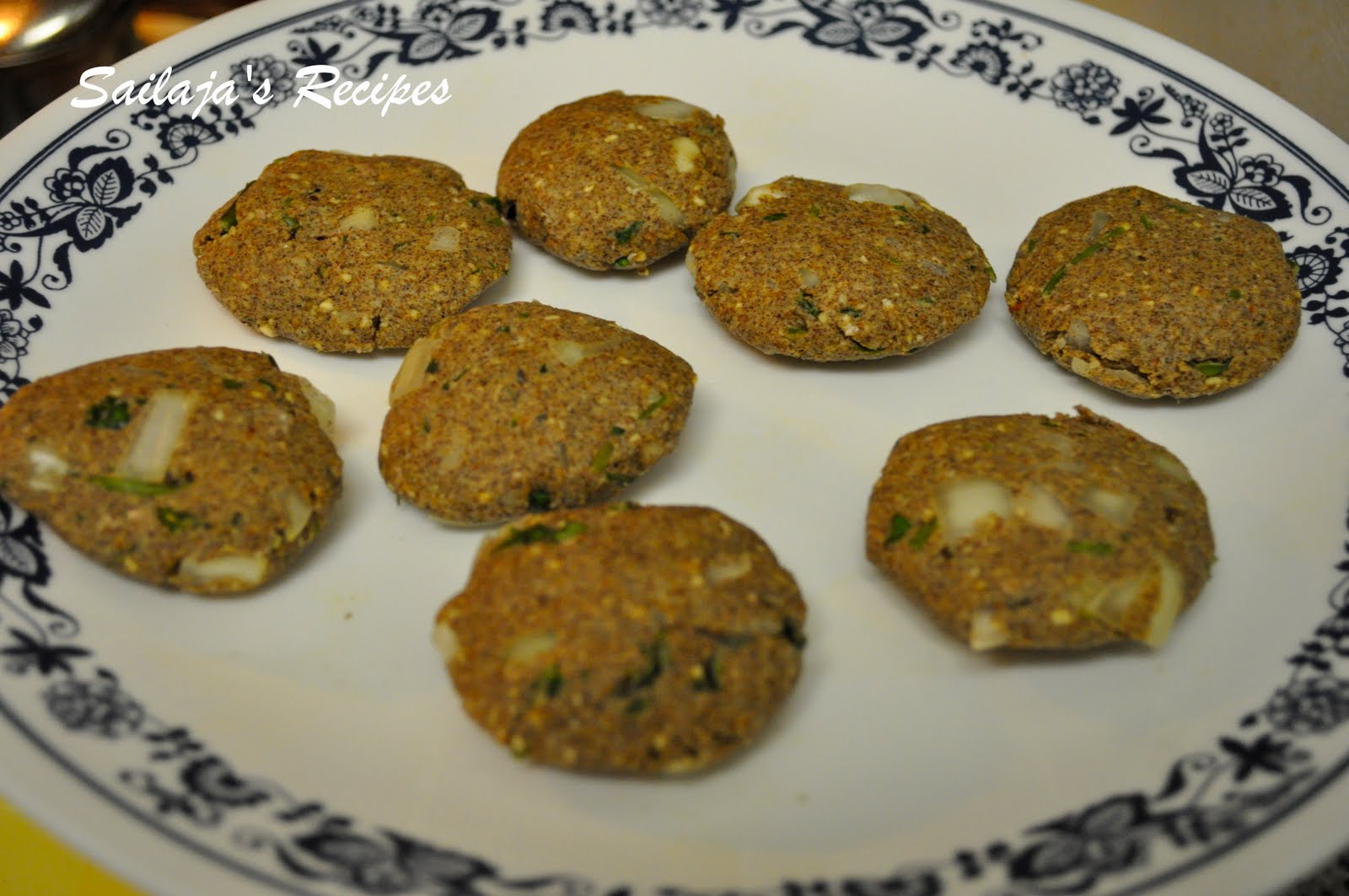 Sailaja's Recipes Ragi(Finger Millet) Vada
