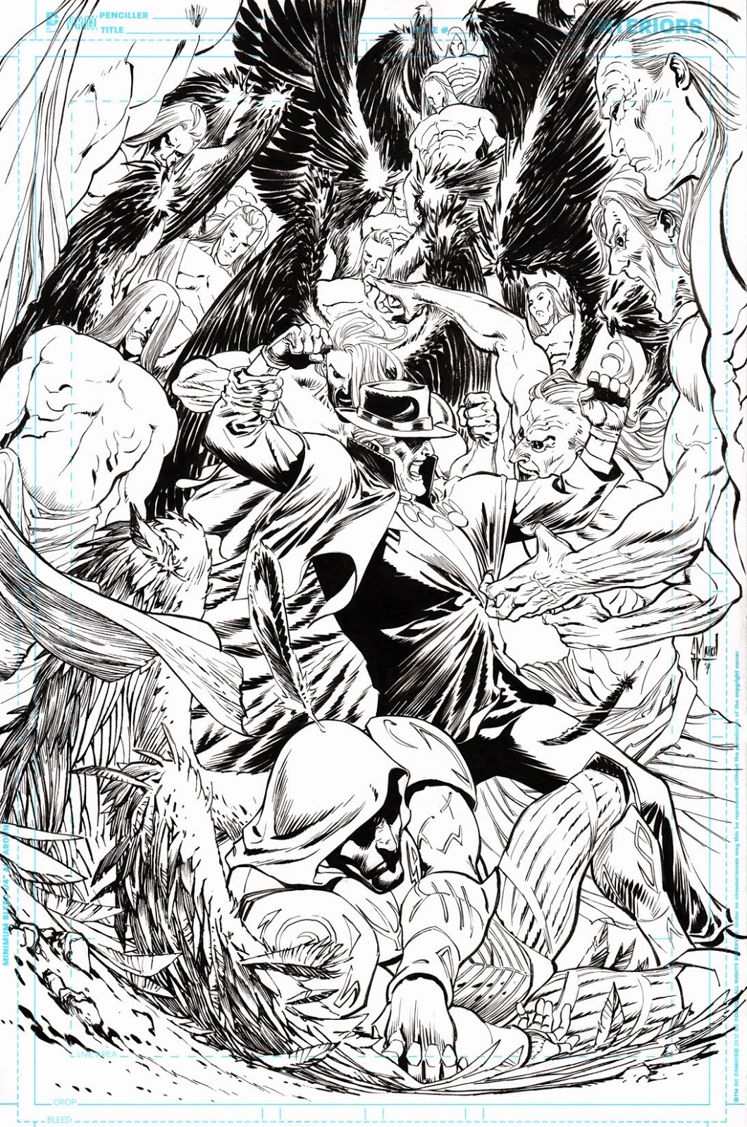Making of a cover: PHANTOM STRANGER #21 by Guillem March
