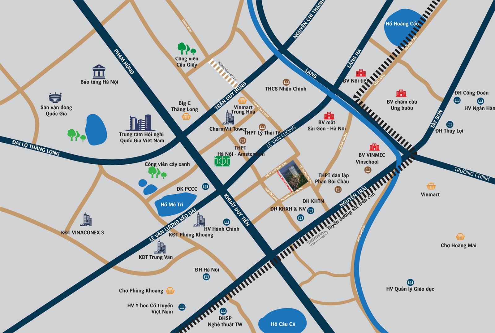 Vị trí dự án chung cư Thanh Xuân Complex Vị trí dự án chung cư Thanh Xuân Complex