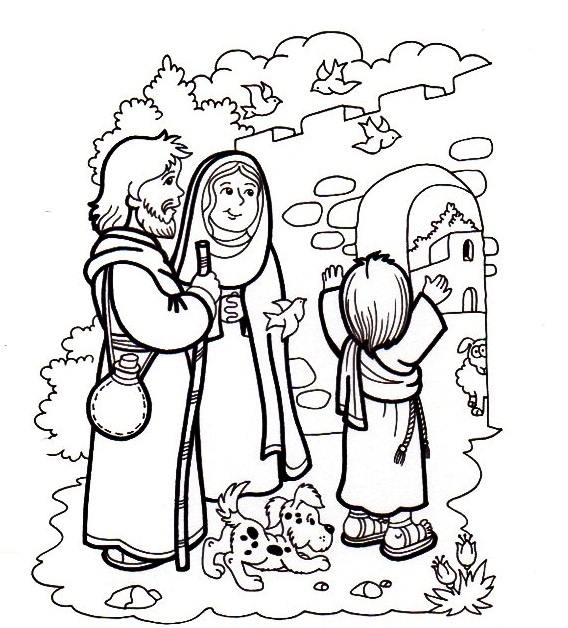 Dibujo de familia de Jesus para colorear - Imagui