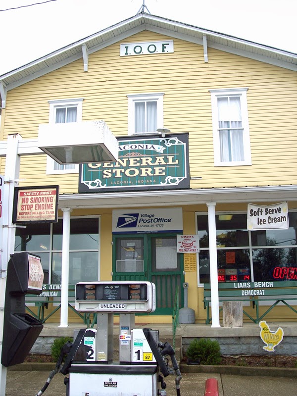 The Moon and the Willow Tree Funny! Laconia, Indiana's Liar's Benches