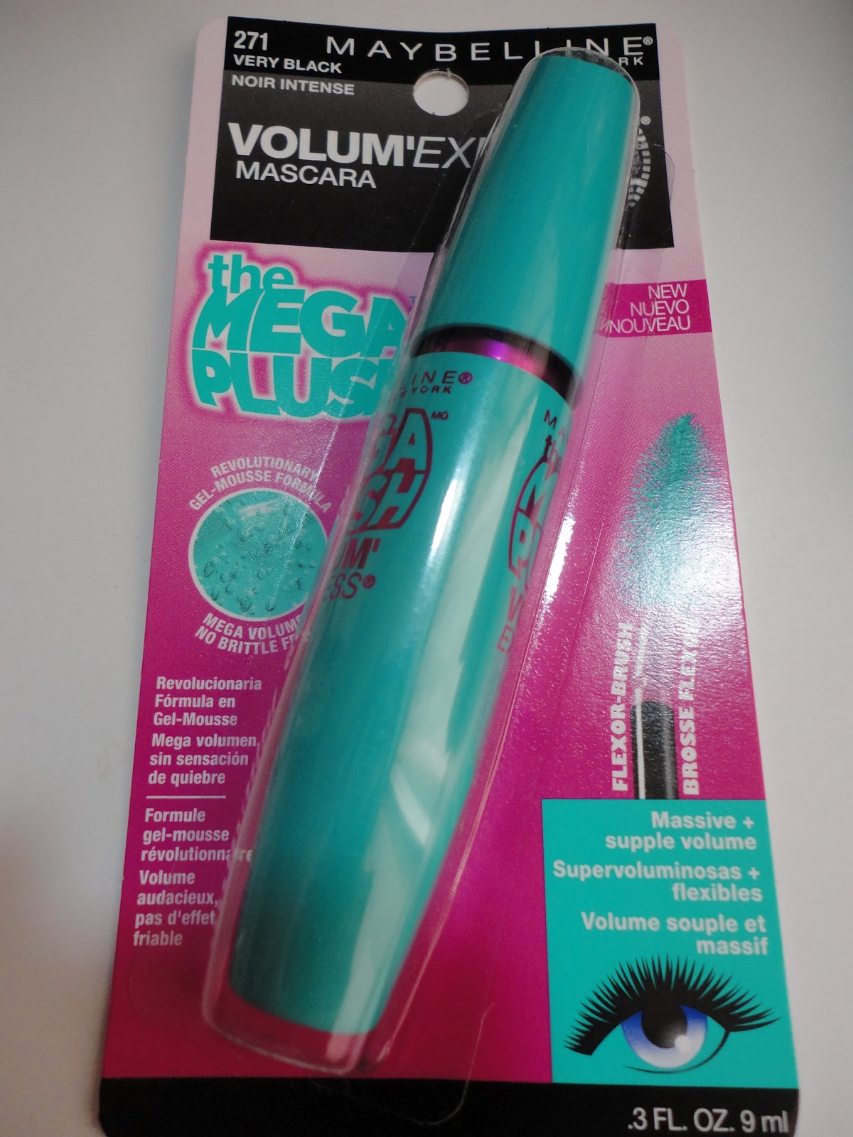 Mascara Maybelline Volum'Express The Mega Peluche Très Noire - Neuf Dans Son Emballage
