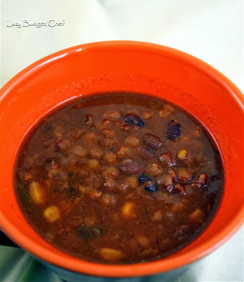 slow cooker Mexican beef and bean soup recipe