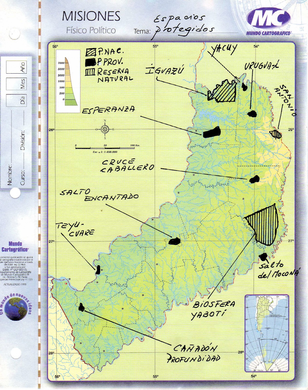 Apuntes de Historia y Geografía 407 Misiones Espacios protegidos