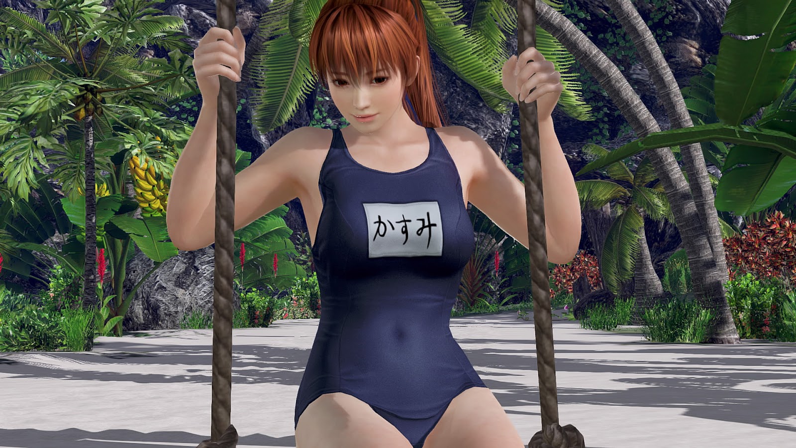 DOAX DIVAS: Kasumi in the Navy Swimsuit (Kasumi)! 