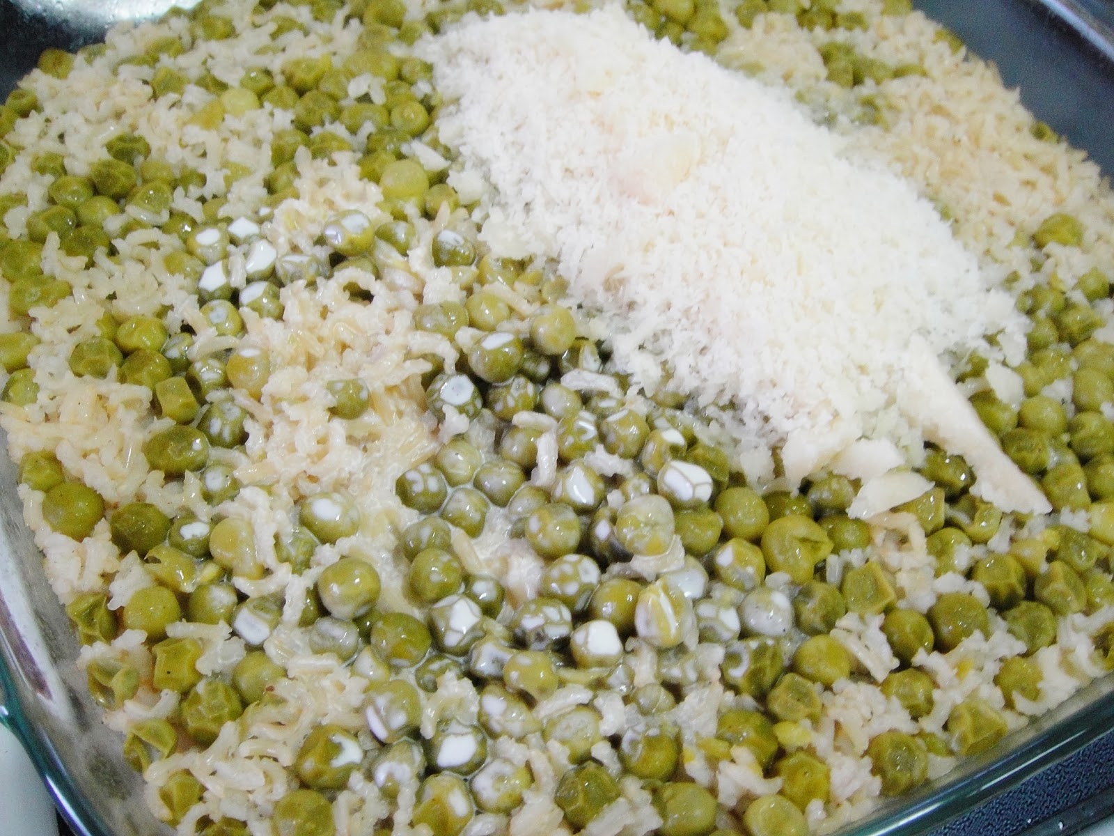 Maryam's Culinary Wonders: 587. Green Pea Brown Rice Risotto (Baked)