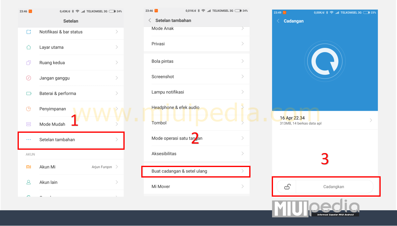 Melakukan Pencadangan Lokal Melakukan Pencadangan Lokal