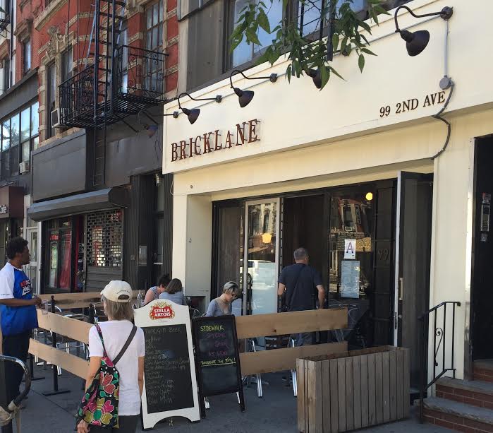 EV Grieve Brick Lane Curry House debuts sidewalk cafe