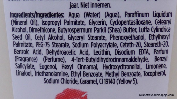 ingredientes locion corporal lovium