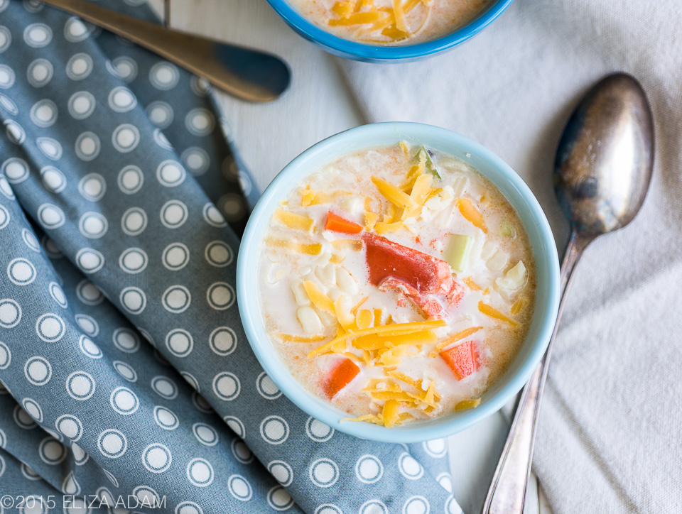 Notes from My Food Diary: Salmon, Vegetable and Cheese Chowder