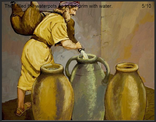 Bible Pictures Jesus First Miracle in Cana