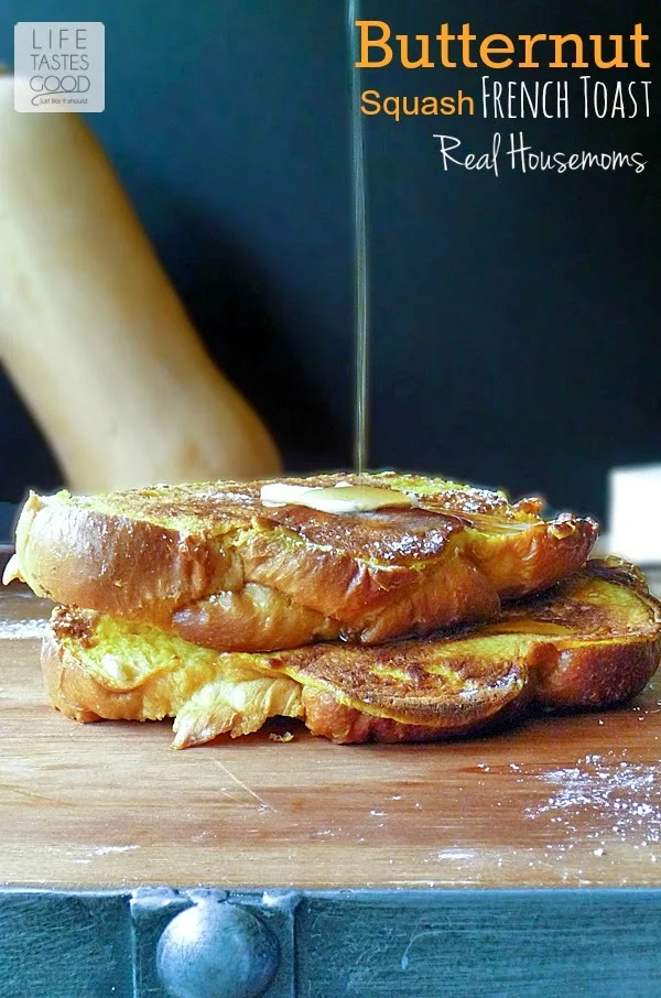 Butternut Squash French Toast | by Life Tastes Good is a delicious and healthier twist on a classic breakfast dish! #Healthy #Breakfast #KidFriendly