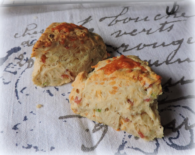 Cheese, Spring Onion & Bacon Scones