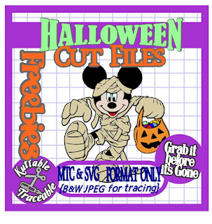 Download The Scrapoholic : 25 Days Halloween Free MTC & SVG Cut Files! Day #20 {Mickey Mummy}