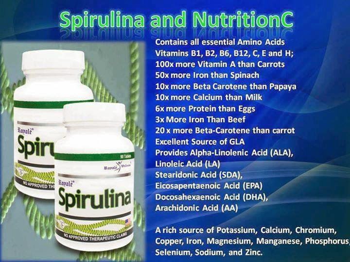 Royale Worldwide Biz by Cha Health benefits of Spirulina
