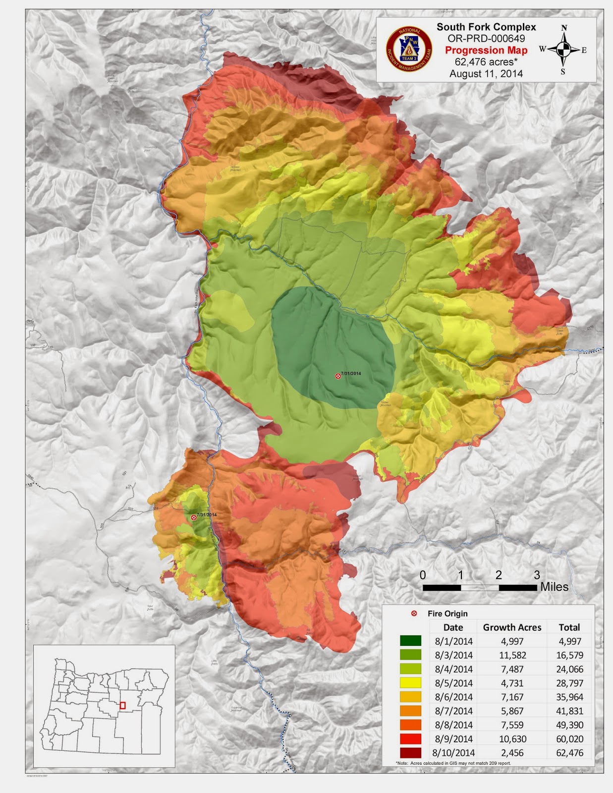 South Fork Complex: Maps