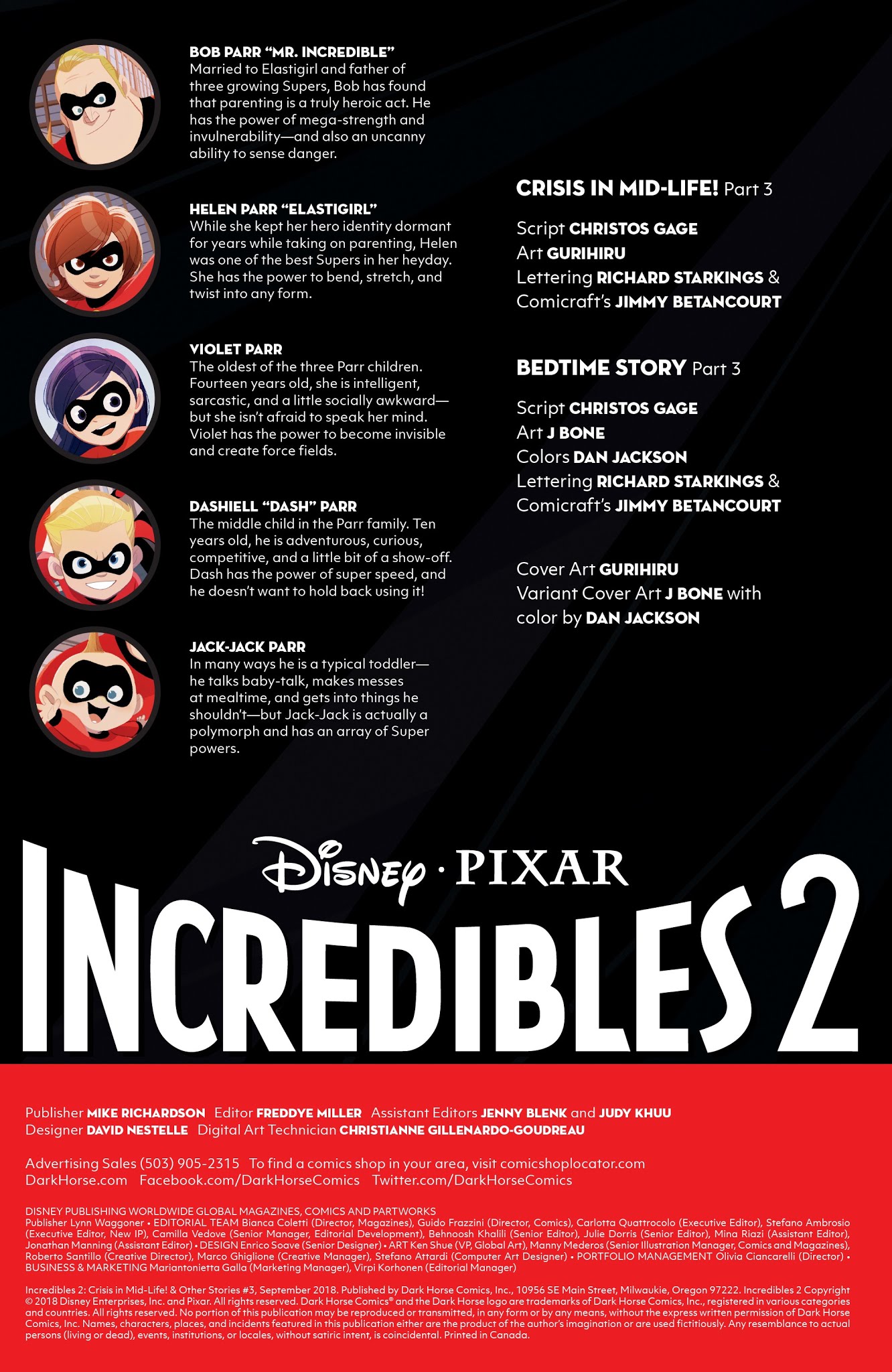 Read online Disney / Pixar The Incredibles 2: Crisis In Mid-Life! & Other Stories comic -  Issue #3 - 2
