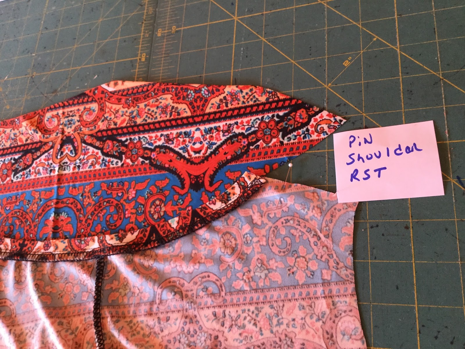 Sewsuccessful: Sewing Tutorial Sleeveless Drape Neck Knit Top (DNNSKT)
