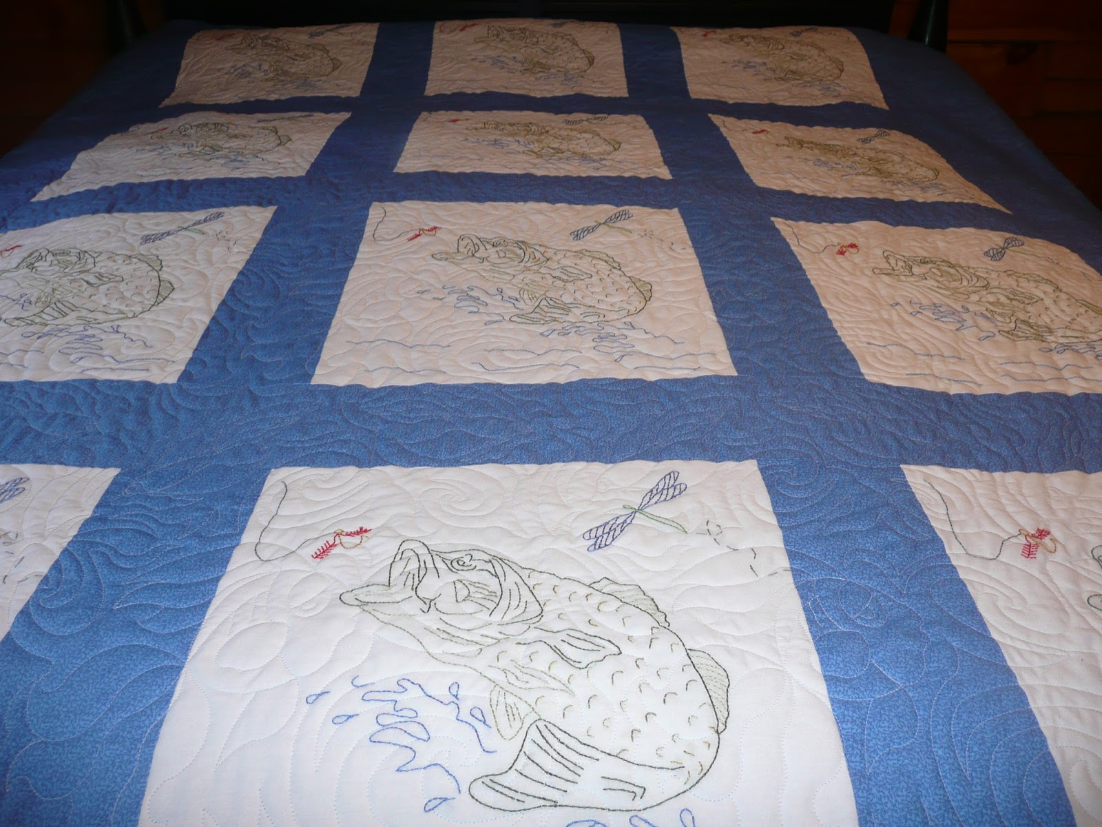 Acorn Ridge Quilting Betty's Bass Quilt