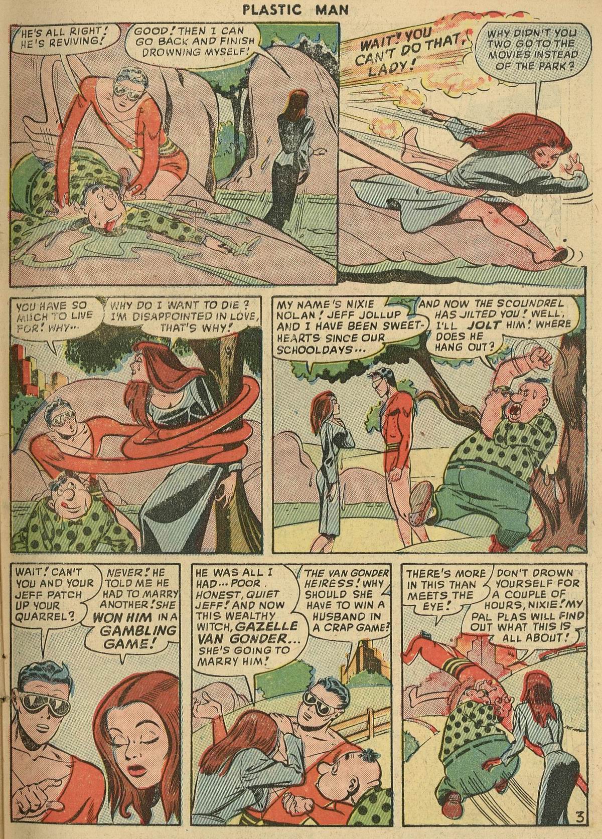 Read online Plastic Man (1943) comic -  Issue #16 - 6