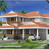 4 bed room Kerala traditional villa 2615 sq-ft