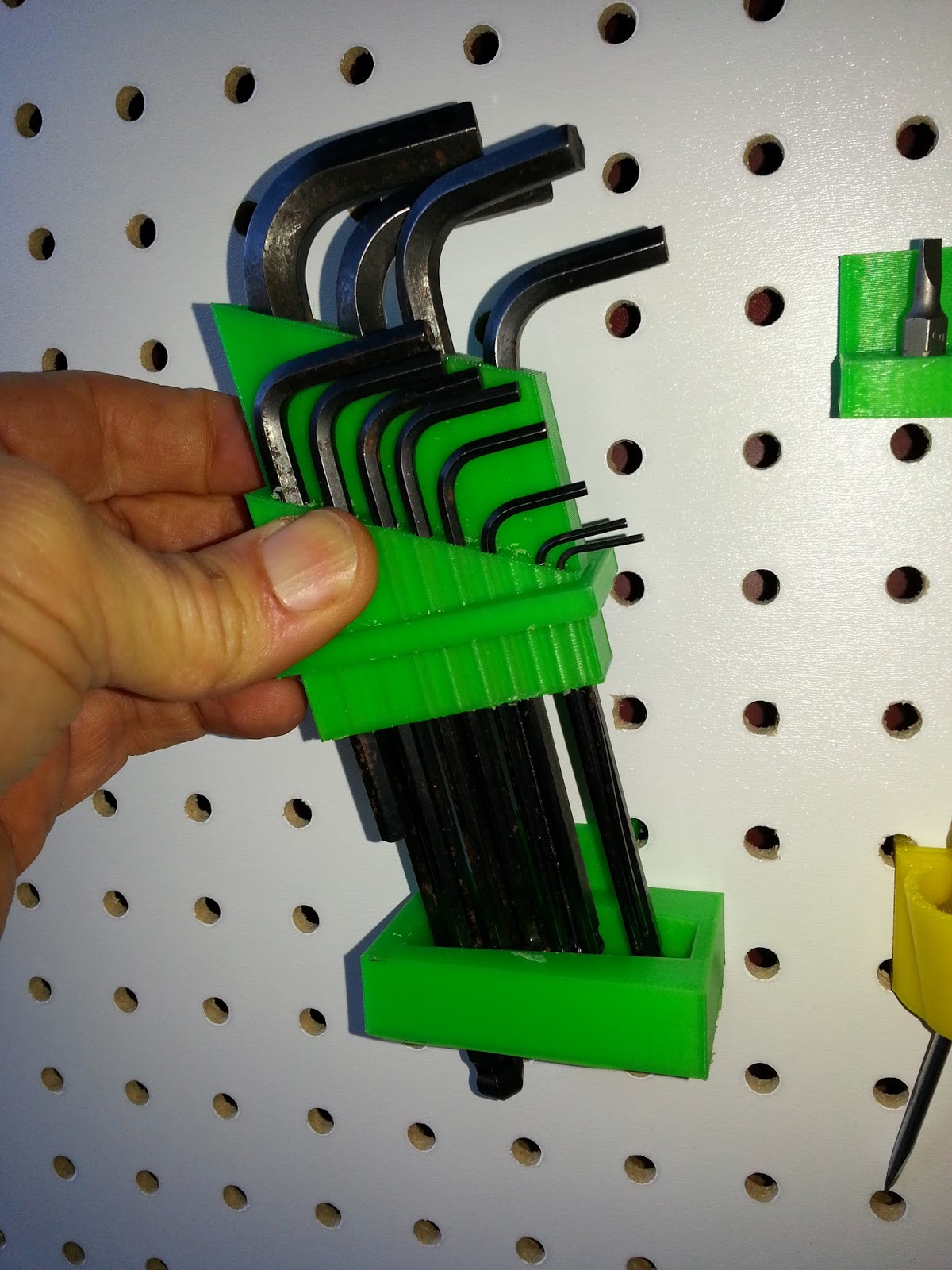 Pegboard Tool Storage Allen Wrenches