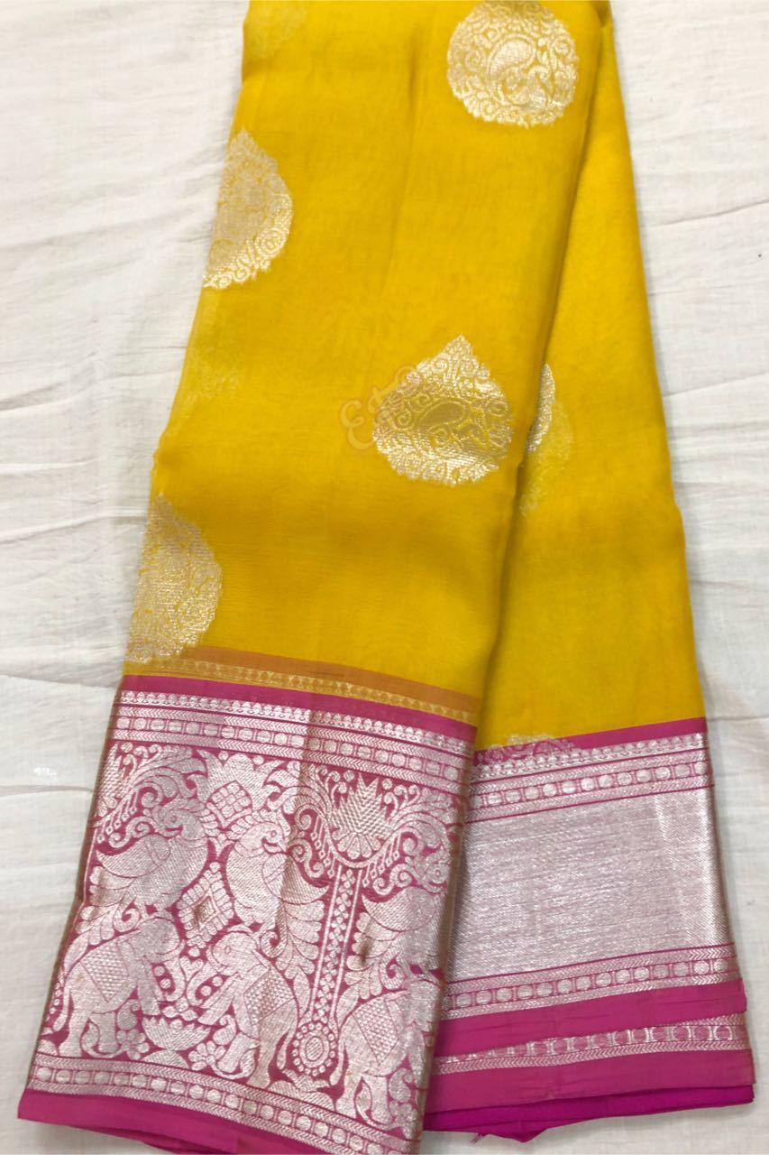 Latest Model Pure Kanchi Kora Pattu Sarees